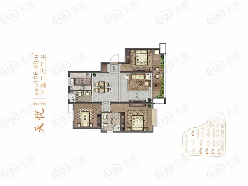 宝丽·天樾洋房户型图