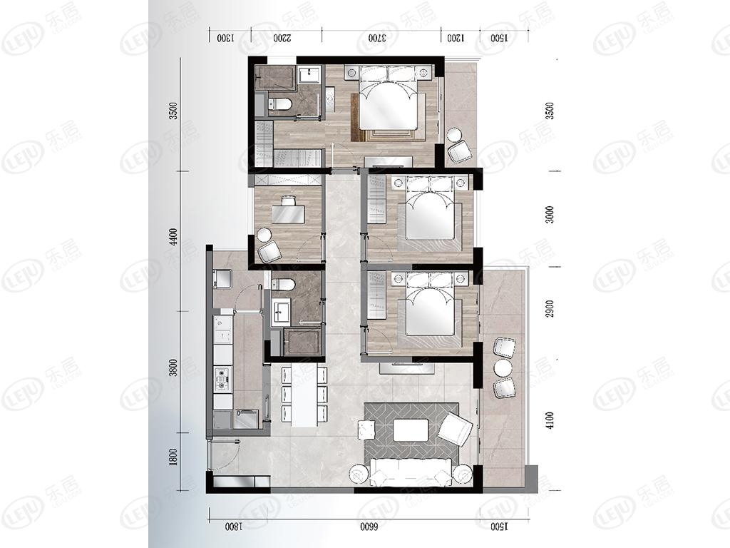 俊发·龙泉俊园d户型户型图