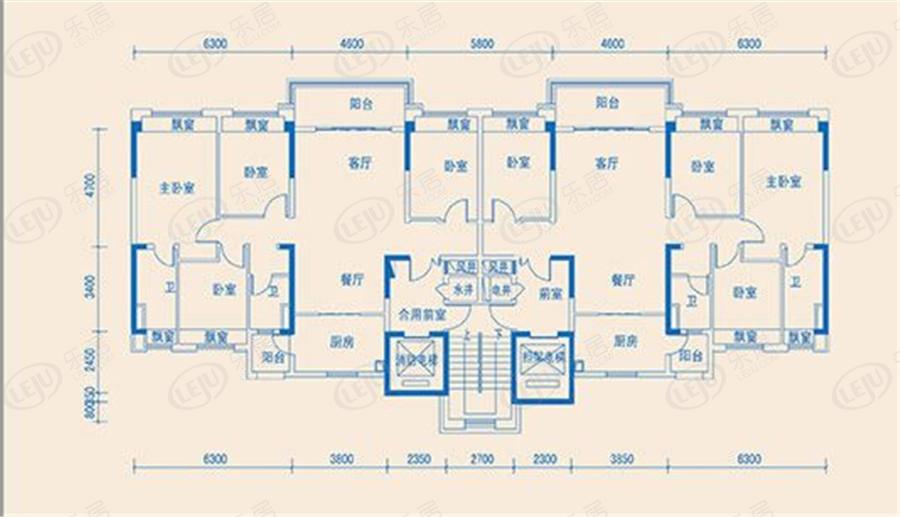 碧桂园·花溪1号yj140户型图