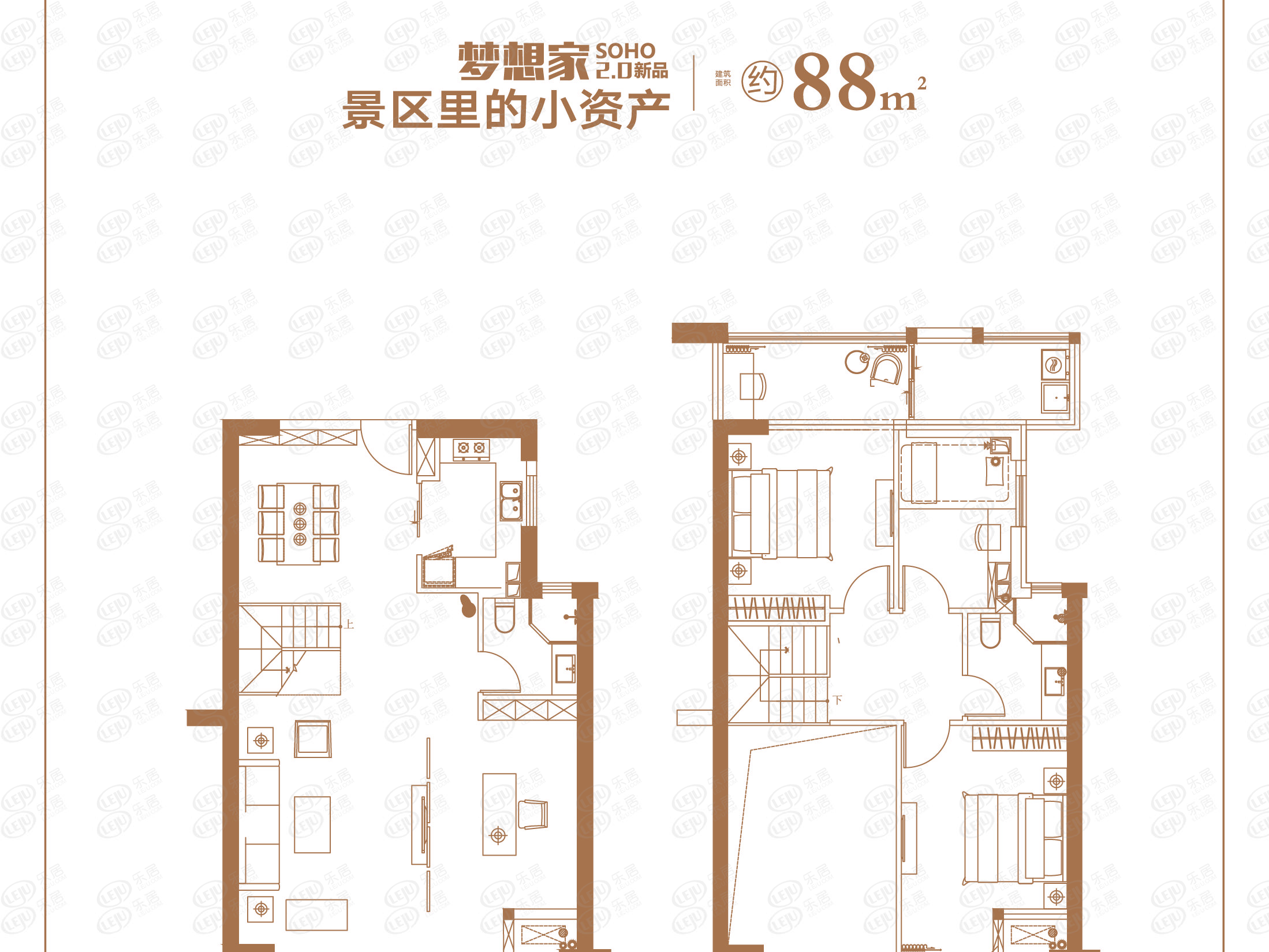 闽越水镇4室2厅3卫户型图 - 福州乐居