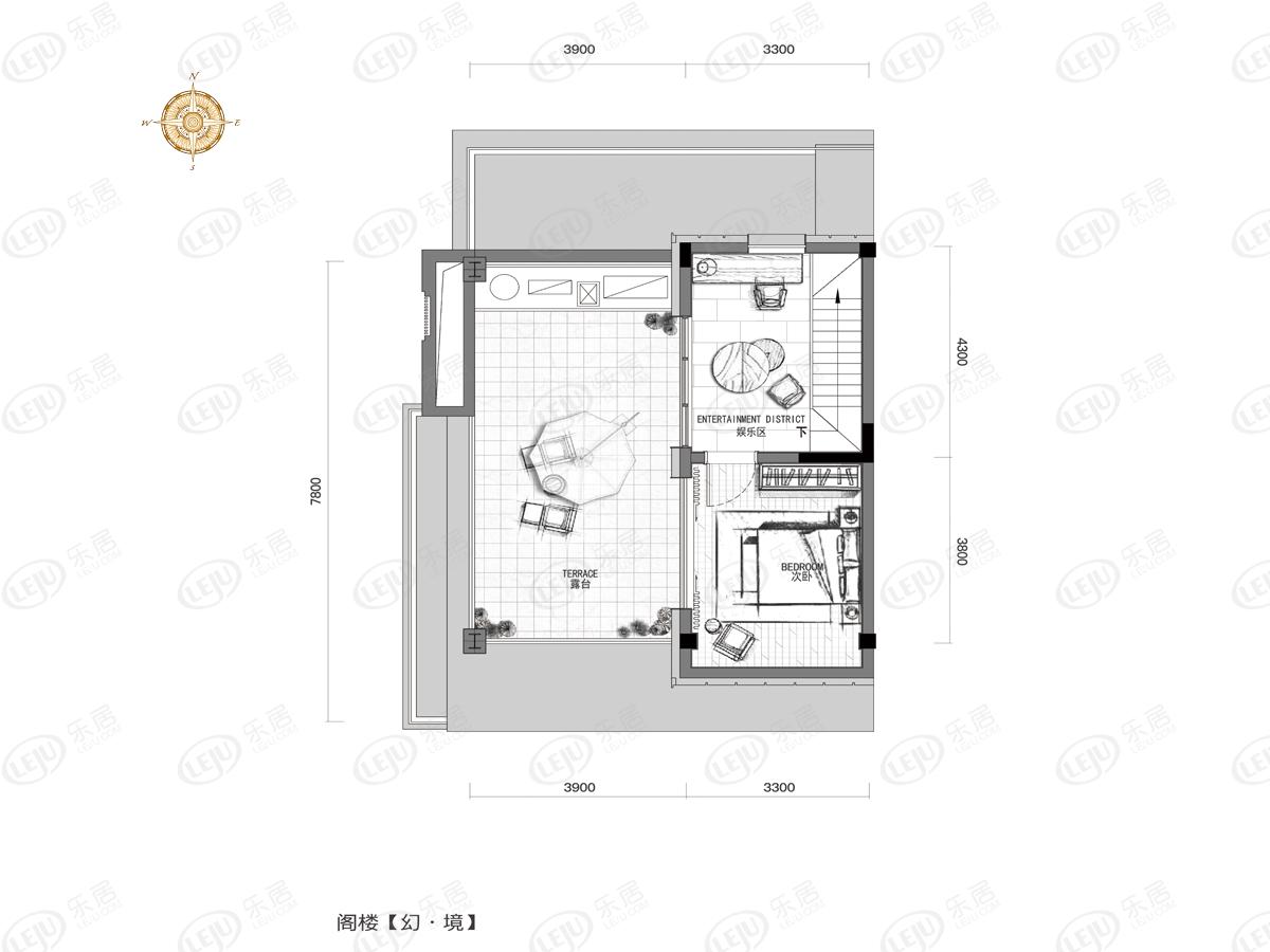 万科大溪谷上叠户型户型图