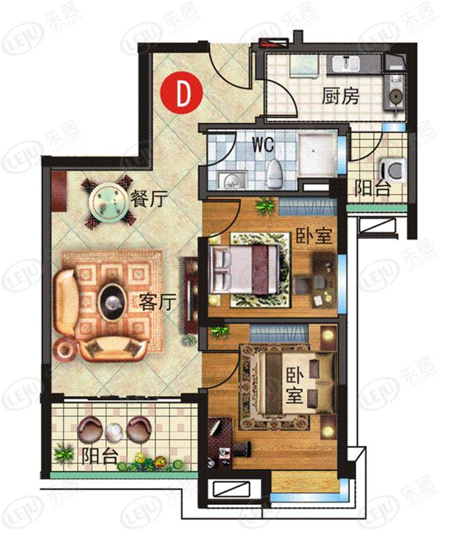 宝应碧桂园j475-d户型图