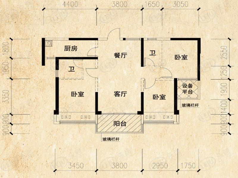 御海天韵03户型户型图