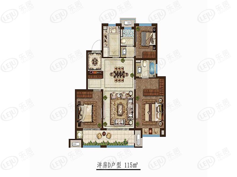 新城悦隽洋房户型图