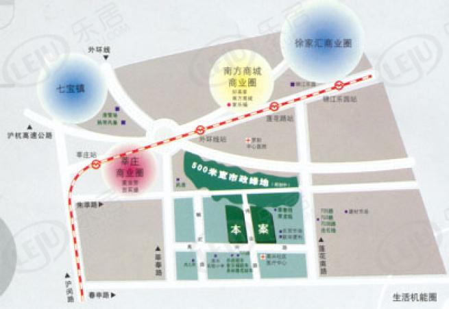 中城绿苑位置交通图