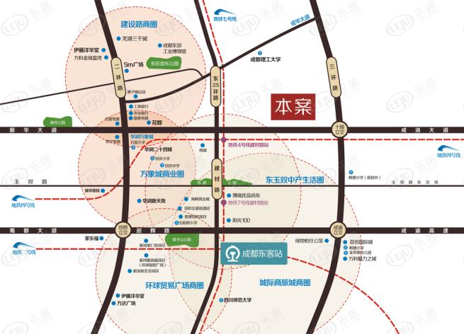 城投东庐位置交通图