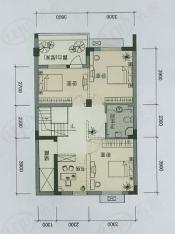 上岛公馆房型: 五房;  面积段: 171 －195 平方米;户型图