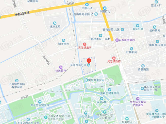吴泾宝龙广场位置交通图