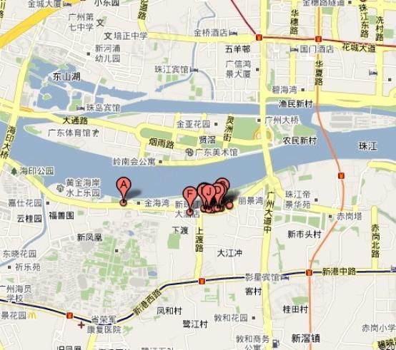 珠江广场位置交通图