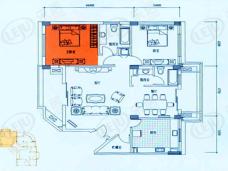 碧云东方公寓房型: 二房;  面积段: 85.16 －133.31 平方米;
户型图