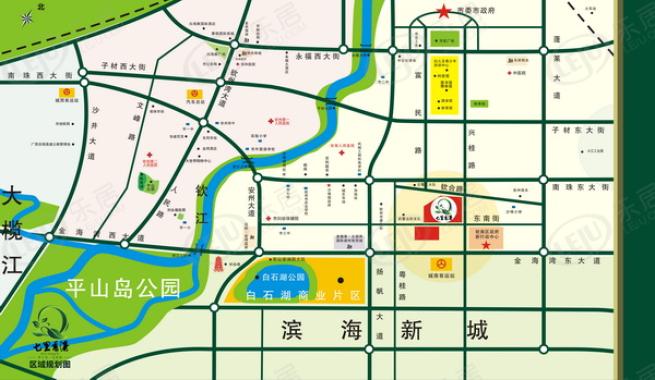 七里香溪位置交通图