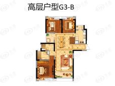 世纪家园·桃源里高层户型G3-B，1#2#3#03、04室户型图