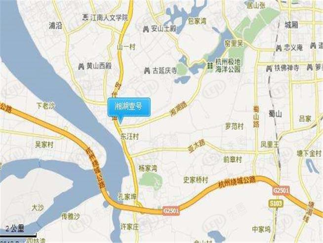 湘湖壹号位置交通图