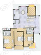 沁春园三村房型: 四房;  面积段: 157 －157 平方米;
户型图