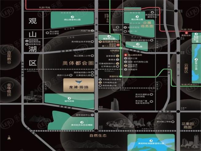 贵阳龙湖揽境位置交通图