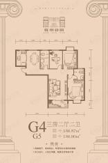 华讯·杭州公馆G4G5户型图